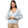 Gilet La Modeuse Gilets, cardigans pour femme - Bleu Clair -
