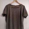 T-shirt Ms Mode T-shirt kaki XL avec motif brillant