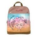 Sacs &agrave; dos sur Grenoble : Sac a dos Frida Kahlo Accessoires pour femmes k25-4964 grill&eacute;s Rose