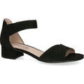 Sandales / Nu-pieds femme sur Grenoble : Sandales Caprice black suede casual open sandals