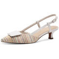 Chaussures &agrave; talons femme sur Grenoble : Chaussures escarpins Marco Tozzi 109 white multi