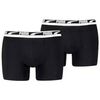 Boxers Puma MEN EVERYDAY MULTI LOGO BOXERS 2P - BLACK / BLACK - L Noir