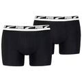 Boxers Puma MEN EVERYDAY MULTI LOGO BOXERS 2P - BLACK / BLACK - L Noir