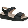 Sandales / Nu-pieds femme sur Grenoble : Sandales Caprice black blk sole casual open sandals