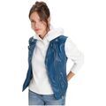 Gilet Daytona Blouson en cuir sans manche femme Ref 58231 Bleu