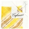 Echarpe Caf&eacute; Noir CNS-JU6110-gia Jaune