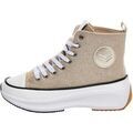 Baskets femme sur Grenoble : Baskets montantes Kaporal Basket &agrave; Lacets Montante Christa Beige