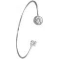 Bracelets Sc Crystal B1079-ROND-ARGENT Argent&eacute;