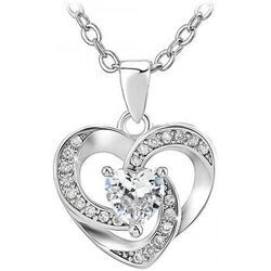 Collier Sc Crystal B2810-ARGENT Argent&eacute;