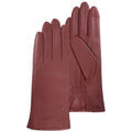 Gants Isotoner gants femme smartouch cuir pleine fleur rouge 85222