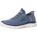 Baskets basses Skechers Baskets haut de gamme Summits &agrave; enfiler Bleu Grenoble