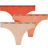 Tangas Calvin Klein Jeans BRAZILIAN 3PK Rouge