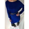 Robe Jeunes Et Jolies Robe Pull Bleue "Kuala Lumpur"