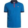 Polos sur Grenoble : Polo Fila Polo BB1 Classic Vintage &agrave; rayures Bleu