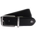 Ceinture Lacoste Ceinture en cuir homme Ref 63153 672 Noir Marine