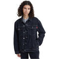 Baskets femme sur Grenoble : Baskets Kickers Denim Jacket, Veste Femme, Marine Charbon, S