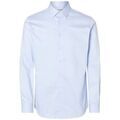 Chemises/chemisettes sur Grenoble : Chemise Selected 16092939 SLIM-PERFORMANCE-LIGHT BLUE MIXED WITH WHITE