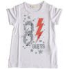 T-shirt enfant Guess T-Shirt B&eacute;b&eacute; Fille K51I04 Blanc Blanc