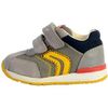 Baskets basses enfant Geox Basket B&eacute;b&eacute; Gar&ccedil;ons B Rishon B.B - Mesh+Suede Gris