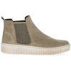 Bottines Gabor Bottine Chelsea en velours &agrave; talon compens&eacute; plat Beige