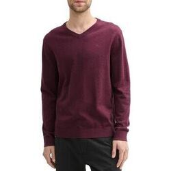 Pull Tom Tailor Pull V-NECK Red