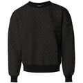 Pull Salsa Sweat EN MOLLETON Textur&eacute; Or et Noir Noir Grenoble