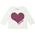 Tee-shirts enfants sur Grenoble : T-shirt enfant Guess T-Shirt manches longues Fille Blanc (rft)