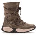 Bottines Gabor Bottine Mid en velours &agrave; talon compens&eacute; Beige