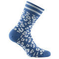 Chaussettes sur Grenoble : Chaussettes Kindy Mi-chaussettes en coton motif panth&egrave;re MADE IN FRANCE Bleu