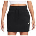 Short Nike JUPE W NSW PHNX FLC HR MINI SKIRT - BLACK/SAIL - M