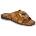 Mules Ex&eacute; Shoes 565-NAXOS-LEATHER-TAN Marron Grenoble