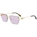 Lunettes sur Grenoble : Lunettes de soleil Dsquared D2 0102/S Lunettes de soleil, Or/Violet, 58 mm Dor&eacute;