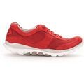 Baskets Gabor Sneakers en textile &agrave; talon plat Rouge Grenoble