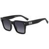 Lunettes de soleil Dsquared IC&Ocirc;NE 0010/S Lunettes de soleil, Noir/Gris, 51 mm Noir