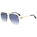 Lunettes sur Grenoble : Lunettes de soleil Dsquared D2 0103/S Lunettes de soleil, Or/Bleu, 60 mm Dor&eacute;