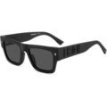 Lunettes sur Grenoble : Lunettes de soleil Dsquared ICON 0021/S Lunettes de soleil, Noir/Gris, 52 mm