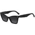 Lunettes sur Grenoble : Lunettes de soleil Dsquared ICON 0026/S Lunettes de soleil, Noir/Gris, 55 mm