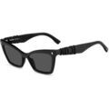 Lunettes sur Grenoble : Lunettes de soleil Dsquared ICON 0026/S Lunettes de soleil, Noir/Gris, 55 mm