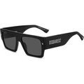 Lunettes sur Grenoble : Lunettes de soleil Dsquared D2 0165/S Lunettes de soleil, Noir/Gris, 57 mm