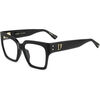 Lunettes de soleil Dsquared D2 0151/G Cadres Optiques, Noir, 55 mm