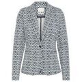 Manteaux sur Grenoble : Manteau Ichi VESTE BLAZER IHKATE PRINT BL24 - TOTAL ECLIPSE IKAT AOP - S