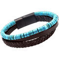 Bracelets Sixtystones Bracelet Heishi Jaspe Gris Mouchet&eacute;-Medium-18cm Noir Grenoble