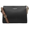 Sac Bandouliere LANCASTER Sac Trotteur Smooth Ref 38649 Noir Nuvi