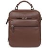 Pochette Hexagona Sacoche bandouli&egrave;re cuir Ref 33912 Chocol Marron