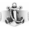 Bijoux Orusbijoux Bague Jonc Homme Ancre Marine Argent Argent&eacute;