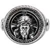 Bijoux Orusbijoux Chevali&egrave;re Homme Argent T&ecirc;te J&eacute;sus Christ Argent&eacute;