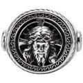 Bijoux Orusbijoux Chevali&egrave;re Homme Argent T&ecirc;te J&eacute;sus Christ Argent&eacute;