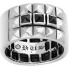 Bijoux Orusbijoux Bague Homme Argent Punk Et Pierres Argent&eacute;