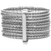 Bijoux Orusbijoux Bague Semainier Argent Multi-anneaux Finition Diamant&eacute; Argent&eacute;