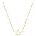 Colliers sur Grenoble : Collier Orusbijoux Collier Argent Dor&eacute; &eacute;toile Et Pierre De Lune Blanche Dor&eacute;